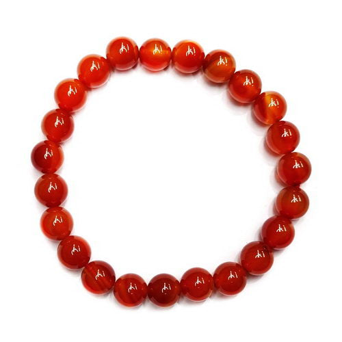 Carnelian 8mm Bead Bracelet 450